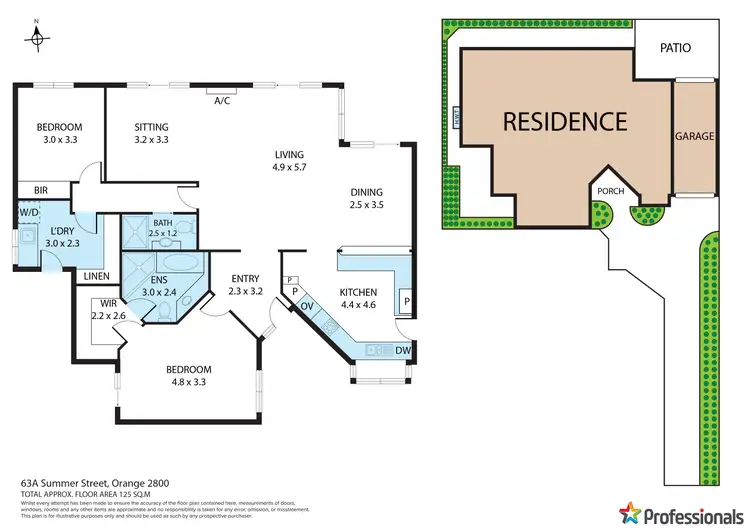 Floorplan of Homely house listing, 63A Summer Street, Orange NSW 2800
