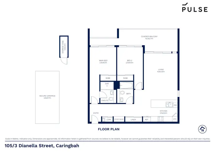 Floorplan of Homely apartment listing, 105/3 Dianella Street, Caringbah NSW 2229