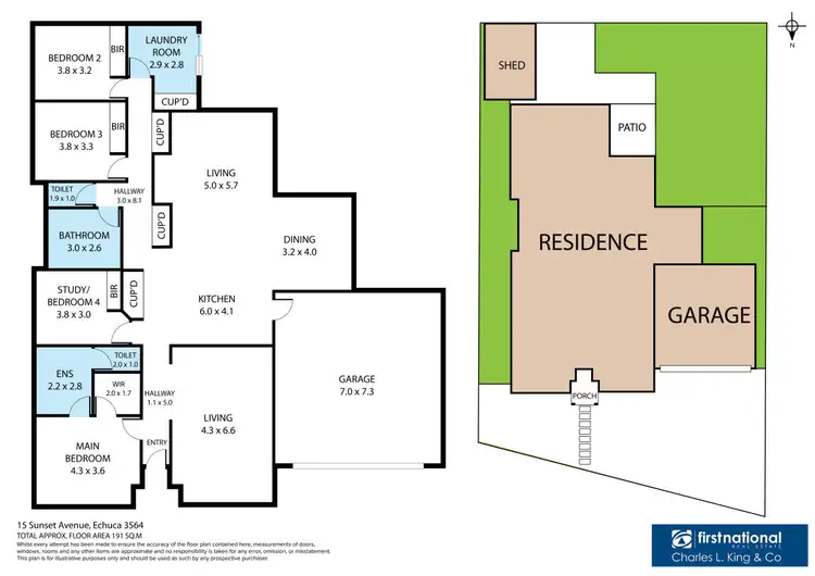 Floorplan of Homely house listing, 15 Sunset Avenue, Echuca VIC 3564