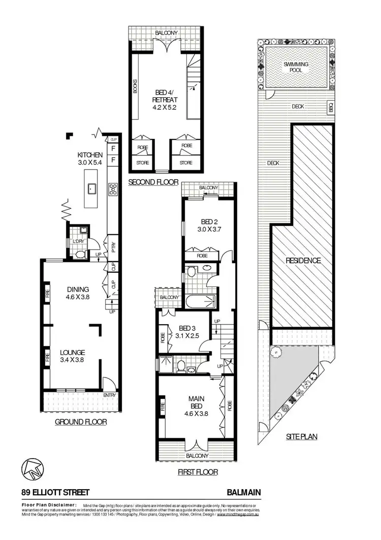 Floorplan of Homely house listing, 89 Elliott Street, Balmain NSW 2041