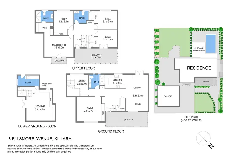 Floorplan of Homely house listing, 8 Ellsmore Avenue, Killara NSW 2071