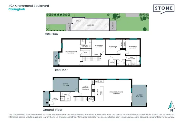 Floorplan of Homely semi-detached listing, 40A Crammond Boulevard, Caringbah NSW 2229