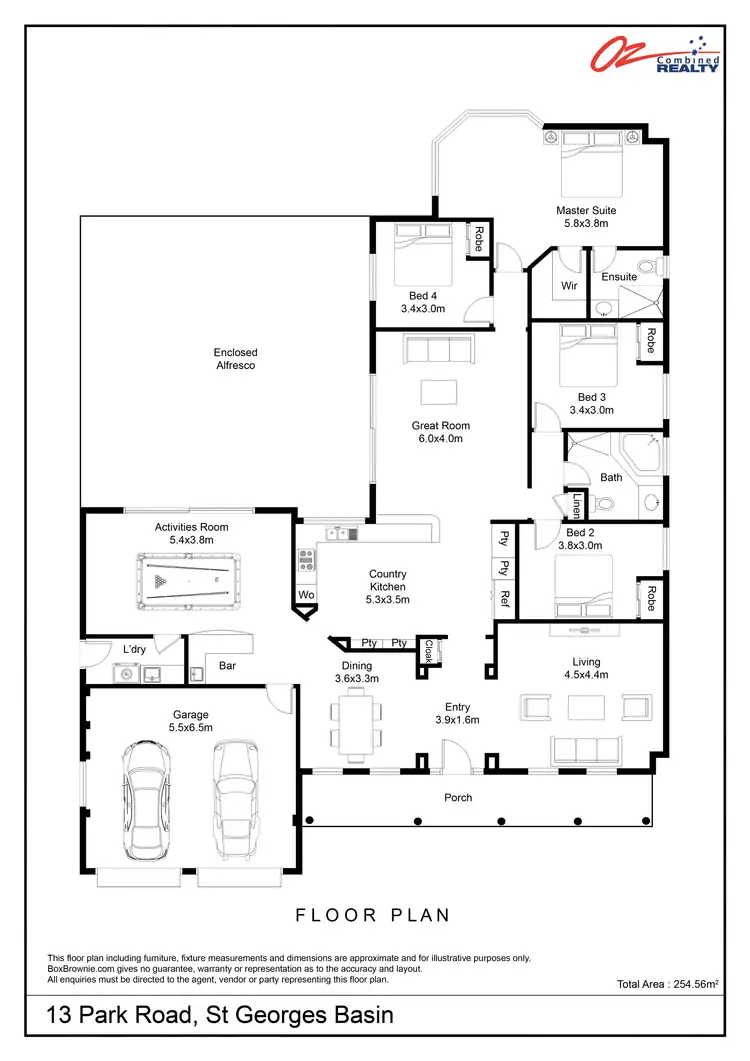 Floorplan of Homely house listing, 13 Park Road, St Georges Basin NSW 2540