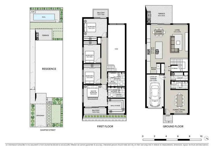Floorplan of Homely semi-detached listing, 7B Dampier Street, Chifley NSW 2036