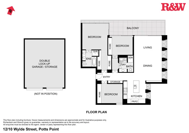 Floorplan of Homely apartment listing, 12/10 Wylde Street, Potts Point NSW 2011