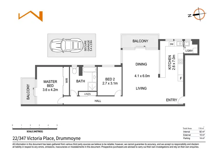 Floorplan of Homely apartment listing, 22/347 Victoria Place, Drummoyne NSW 2047