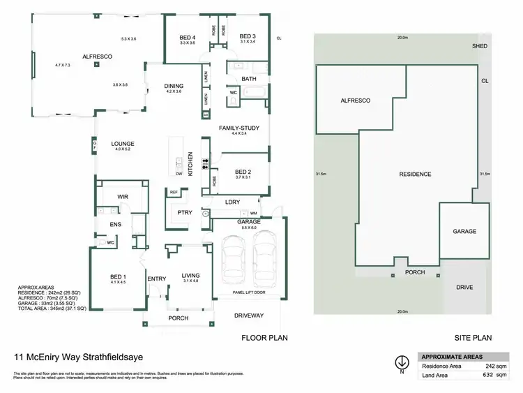 Floorplan of Homely house listing, 11 McEniry Way, Strathfieldsaye VIC 3551