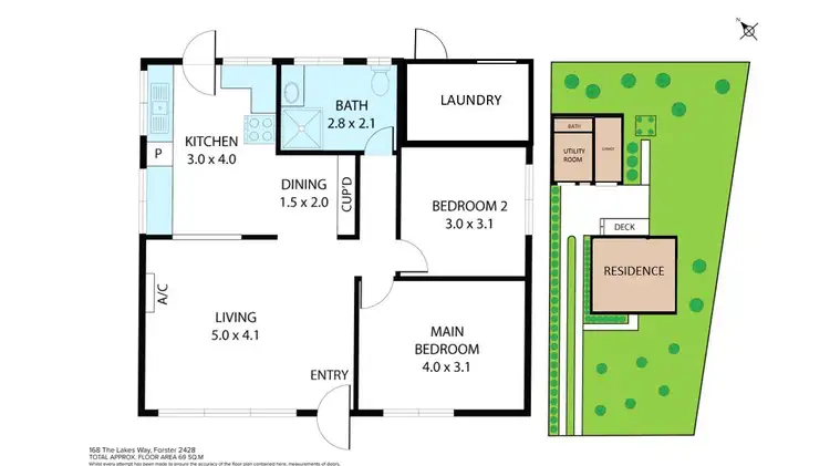 Floorplan of Homely house listing, 168 The Lakes Way, Forster NSW 2428