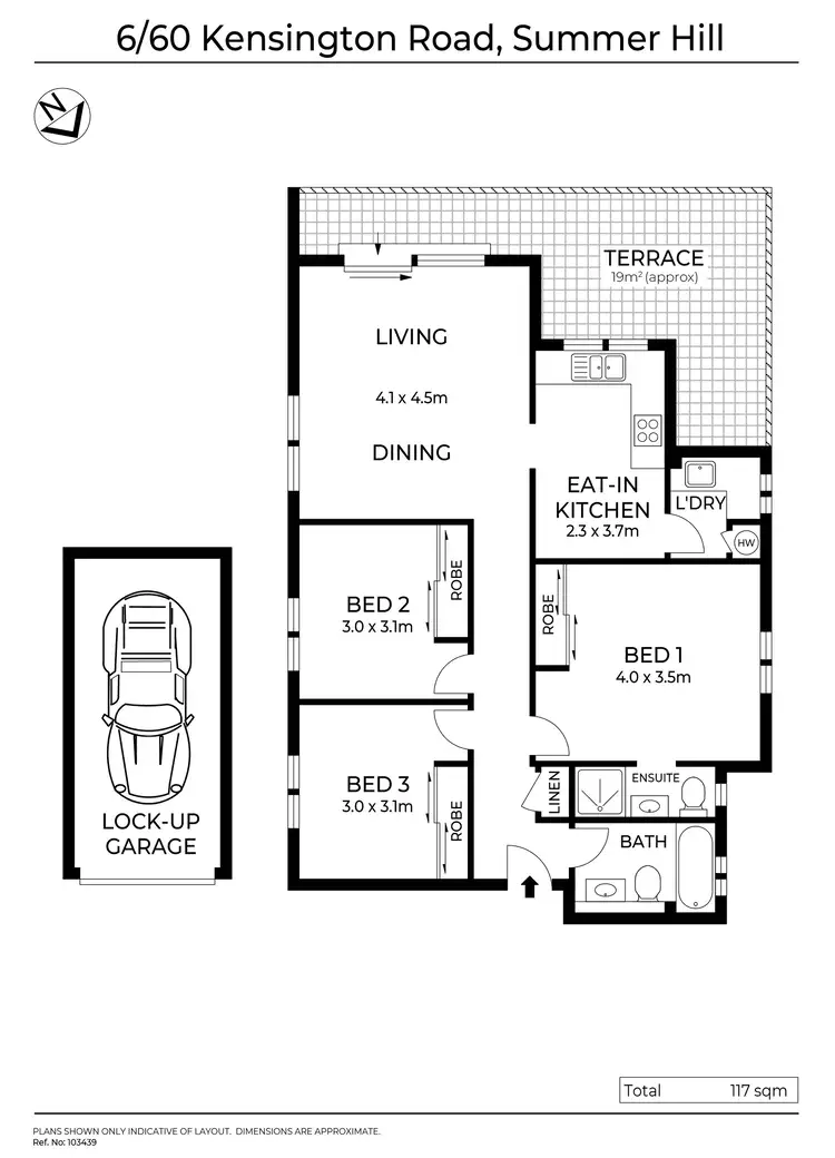 Floorplan of Homely unit listing, 6/60 Kensington Road, Summer Hill NSW 2130