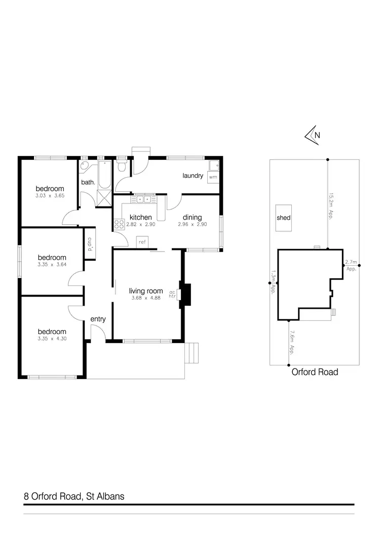 Floorplan of Homely house listing, 8 Orford Road, St Albans VIC 3021