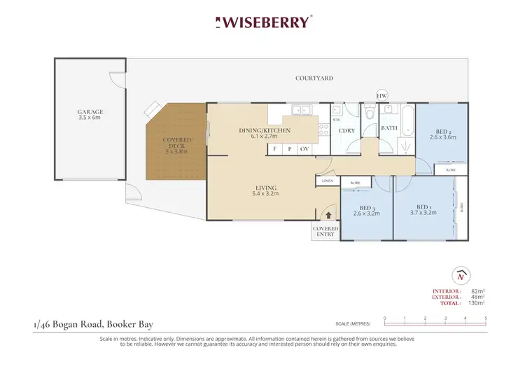 Floorplan of Homely villa listing, 1/46 Bogan Road, Booker Bay NSW 2257