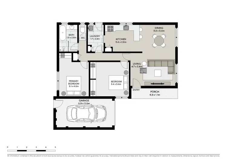 Floorplan of Homely unit listing, 1/450 Kemp Street, Lavington NSW 2641