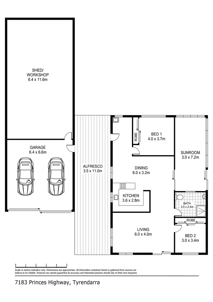 Floorplan of Homely house listing, 7183 Princes Highway, Tyrendarra VIC 3285