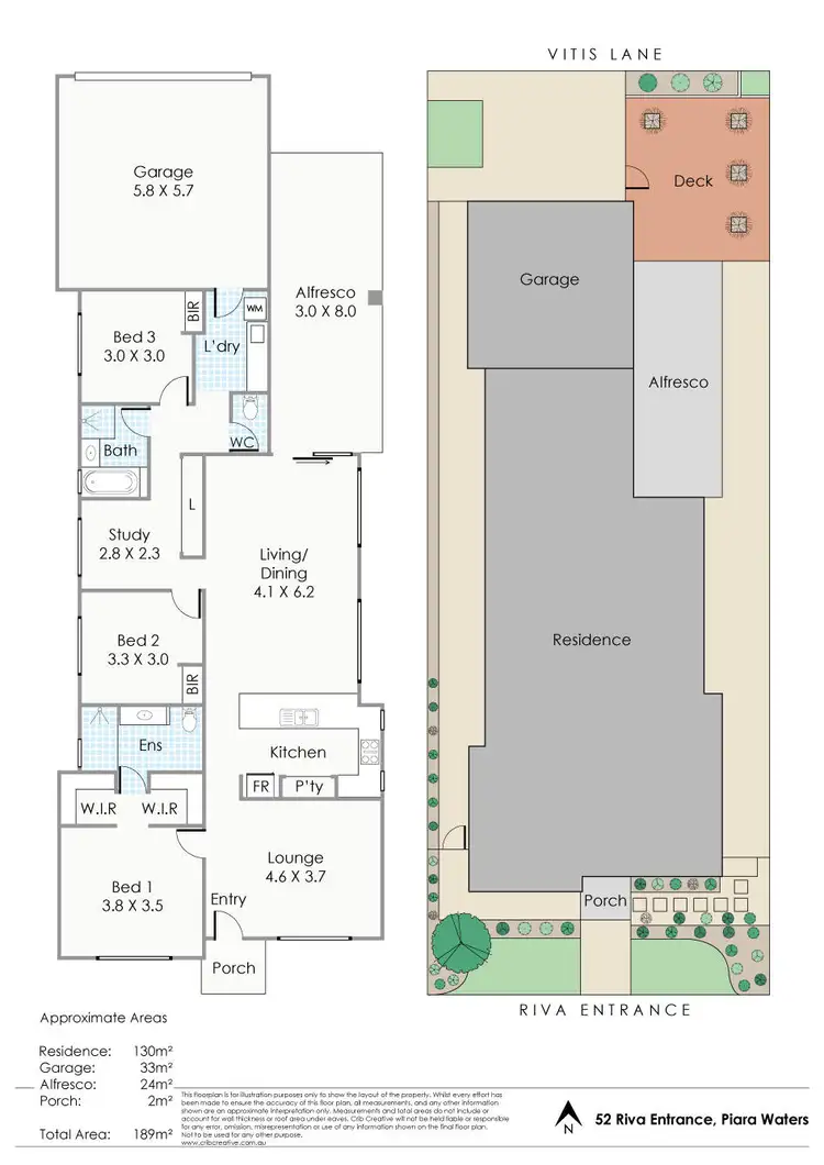 Floorplan of Homely house listing, 52 Riva Entrance, Piara Waters WA 6112