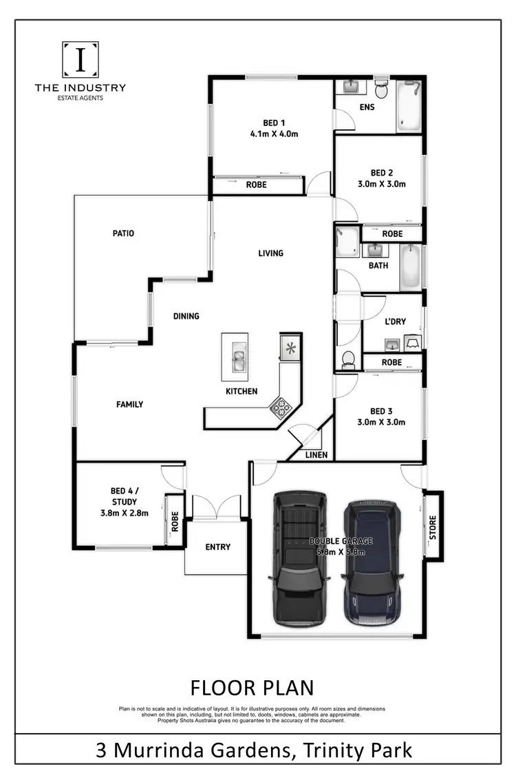 Floorplan of Homely house listing, 3 Murrinda Gardens, Trinity Park QLD 4879