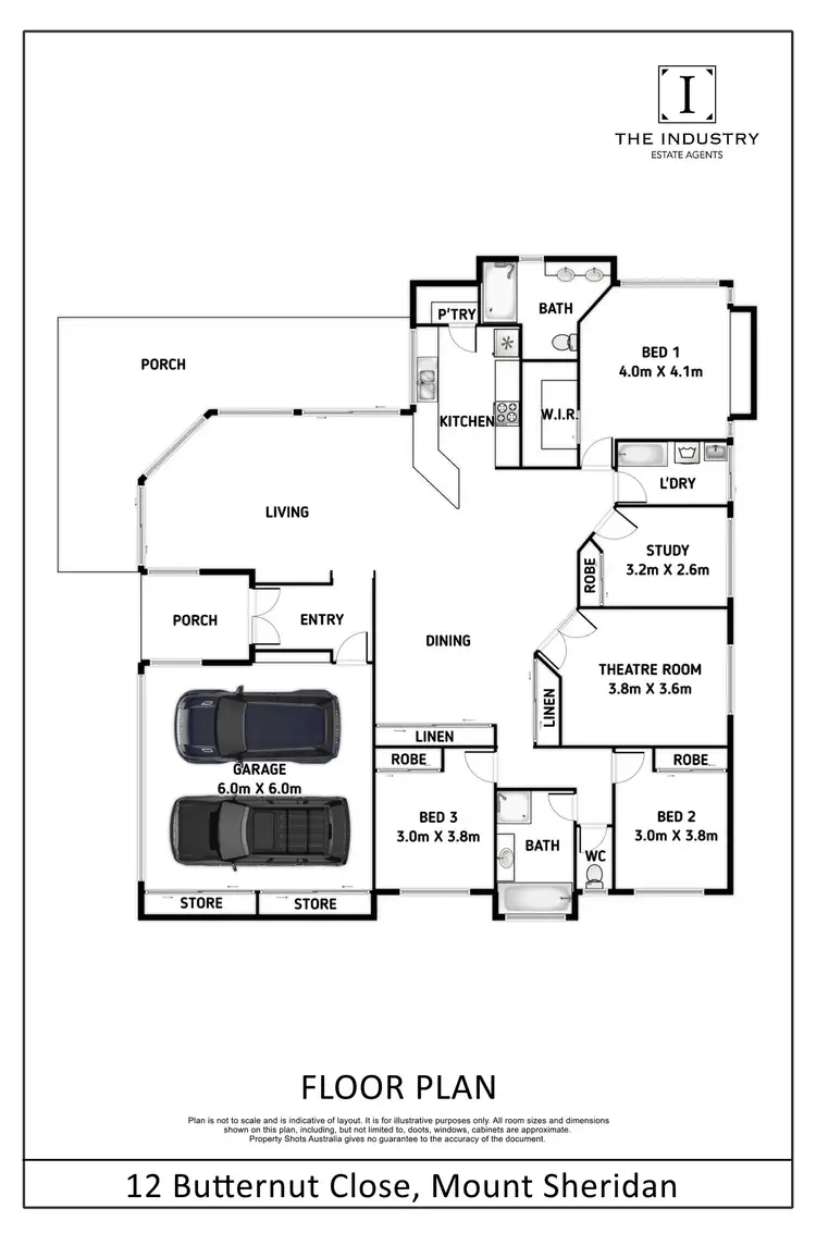 Floorplan of Homely house listing, 12 Butternut Close, Mount Sheridan QLD 4868