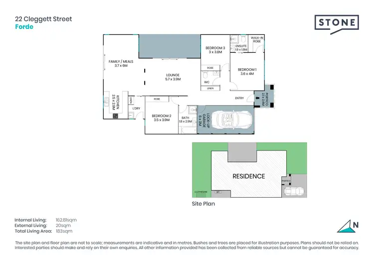 Floorplan of Homely house listing, 22 Cleggett Street, Forde ACT 2914