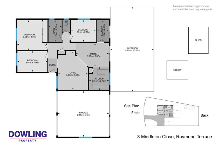 Floorplan of Homely house listing, 3 Middleton Close, Raymond Terrace NSW 2324