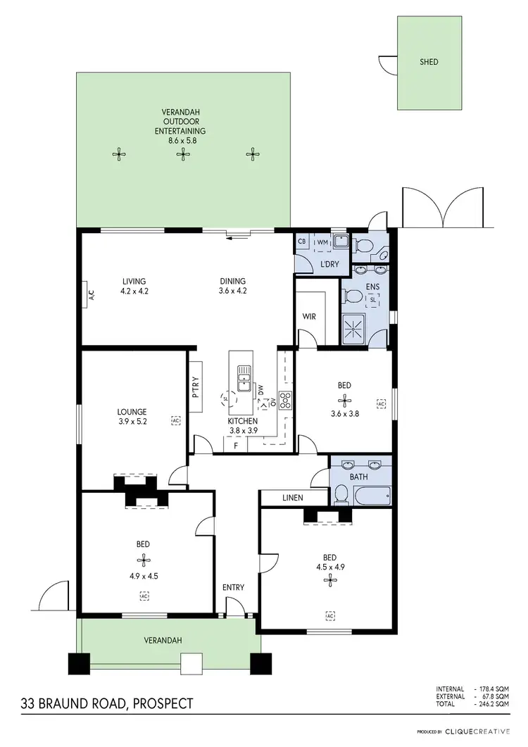 Floorplan of Homely house listing, 33 Braund Road, Prospect SA 5082