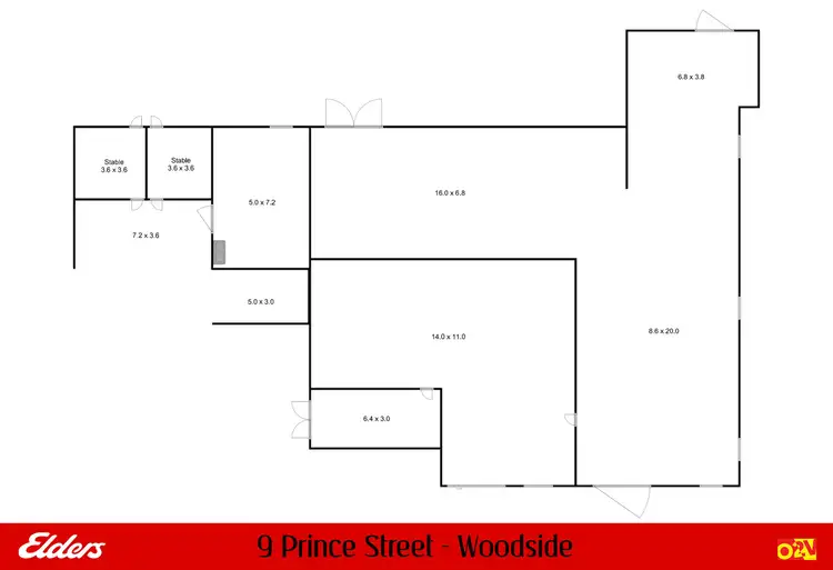 Floorplan of Homely house listing, 9 Prince Street, Woodside VIC 3874