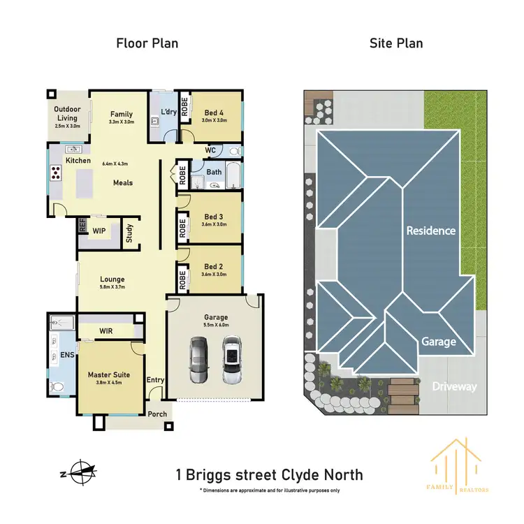 Floorplan of Homely house listing, 1 Briggs Street, Clyde North VIC 3978
