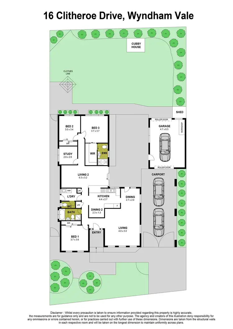 Floorplan of Homely house listing, 16 Clitheroe Drive, Wyndham Vale VIC 3024