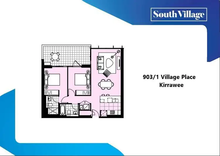 Floorplan of Homely apartment listing, 903/1 Village Place, Kirrawee NSW 2232