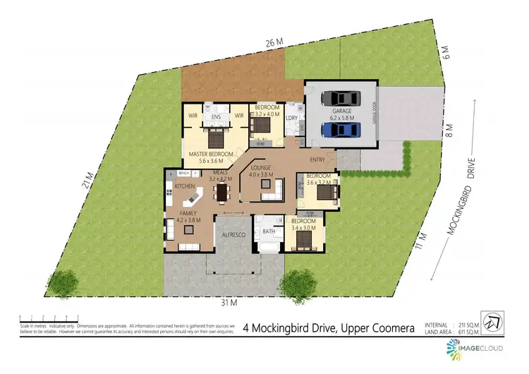 Floorplan of Homely house listing, 4 Mockingbird Drive, Upper Coomera QLD 4209