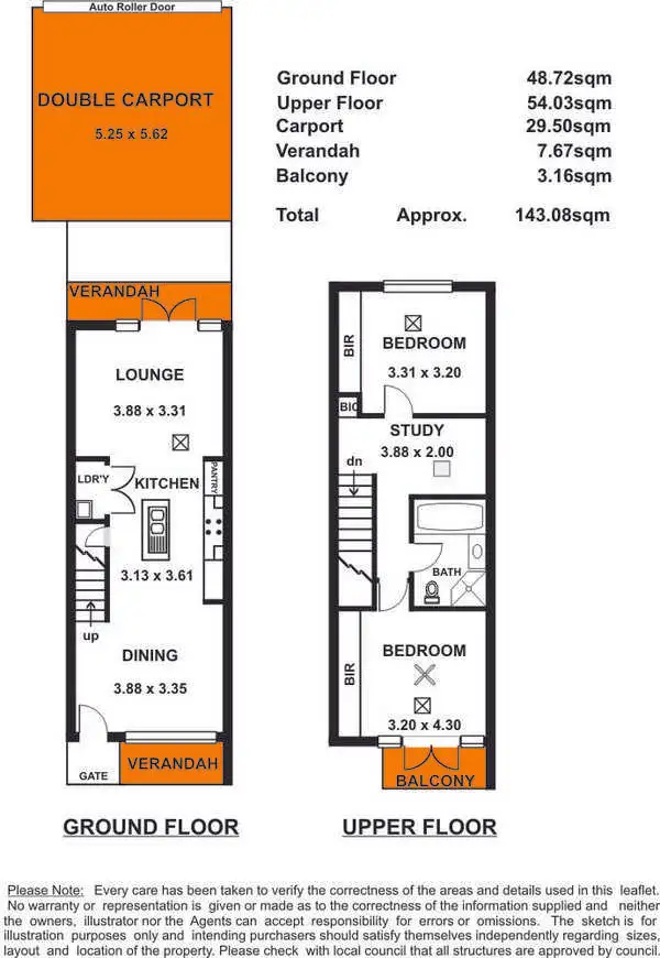 Floorplan of Homely townhouse listing, 5 Spence Place, Adelaide SA 5000
