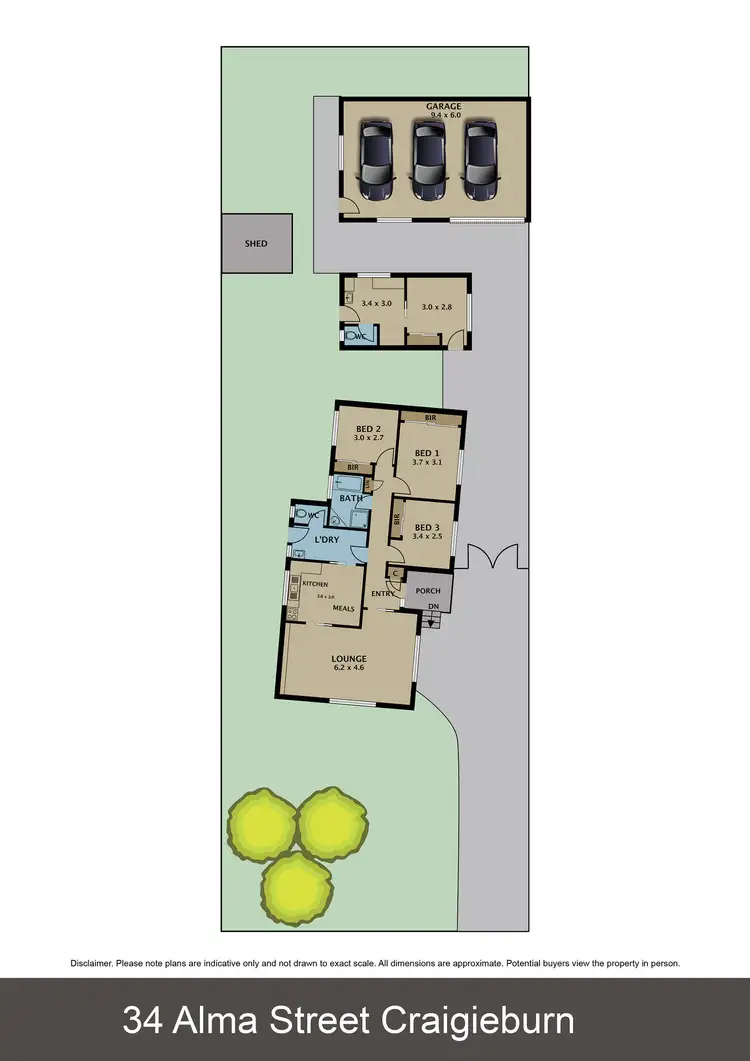 Floorplan of Homely house listing, 34 Alma Street, Craigieburn VIC 3064