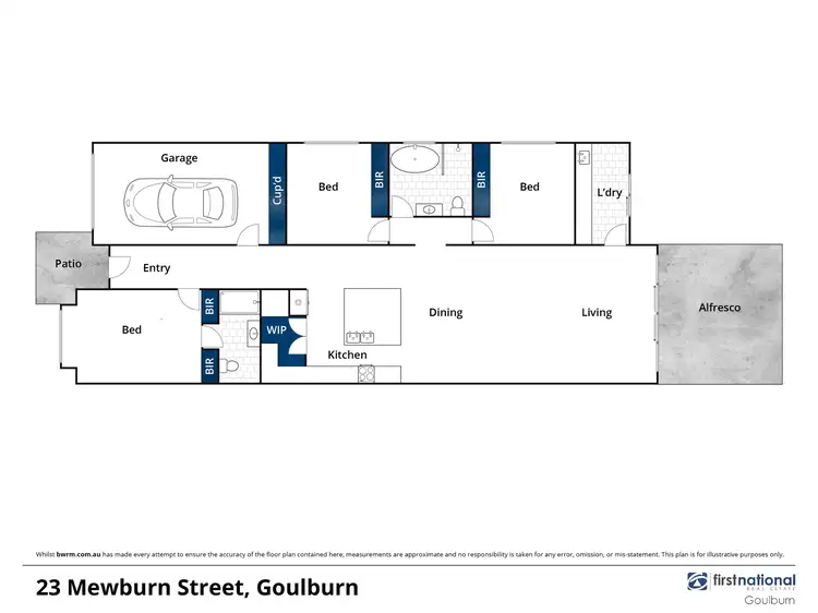 Floorplan of Homely house listing, 23 Mewburn Drive, Goulburn NSW 2580