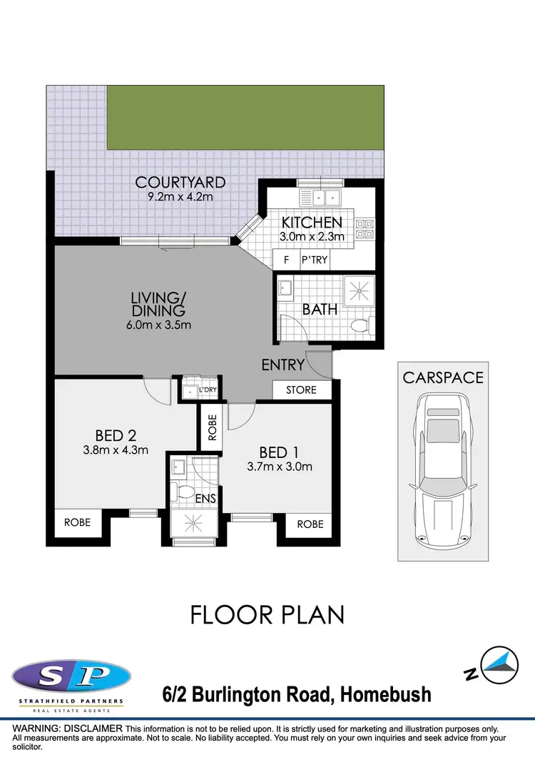 Floorplan of Homely unit listing, 6/2 Burlington Road, Homebush NSW 2140