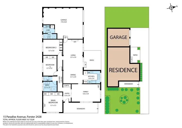 Floorplan of Homely house listing, 15 Paradise Avenue, Forster NSW 2428