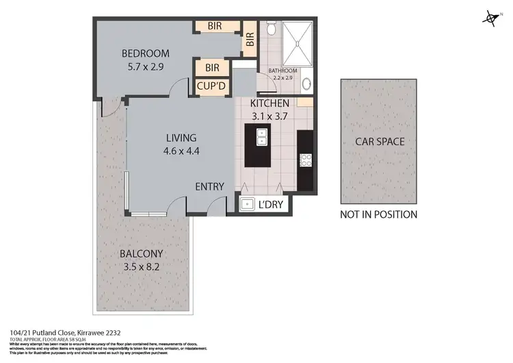 Floorplan of Homely unit listing, 104/13-21 Putland Close, Kirrawee NSW 2232