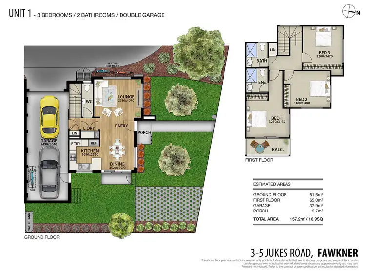 Floorplan of Homely townhouse listing, 6/3-5 Jukes Road, Fawkner VIC 3060