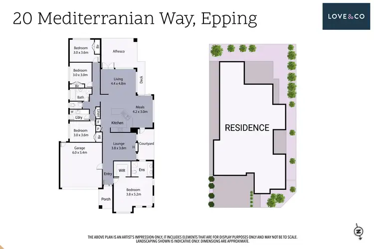 Floorplan of Homely house listing, 20 Mediterranean Way, Epping VIC 3076