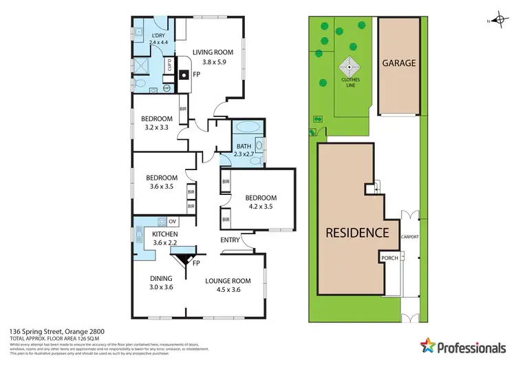 Floorplan of Homely house listing, 136 Spring Street, Orange NSW 2800