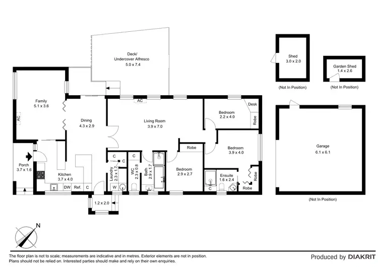 Floorplan of Homely house listing, 21 Curacoa Drive, Hastings VIC 3915