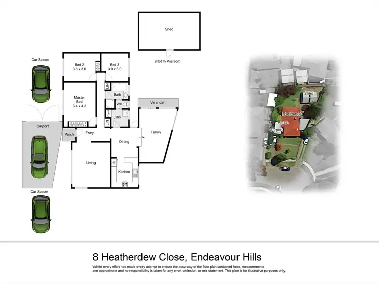 Floorplan of Homely house listing, 8 Heatherdew Close, Endeavour Hills VIC 3802