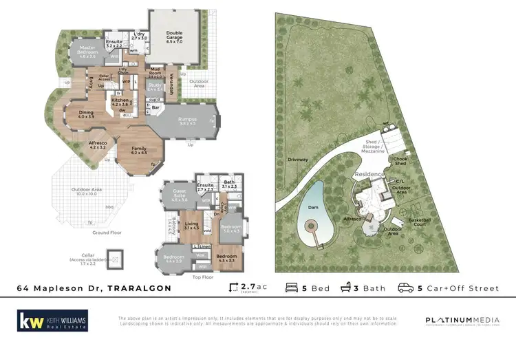 Floorplan of Homely house listing, 64 Mapleson Drive, Traralgon VIC 3844