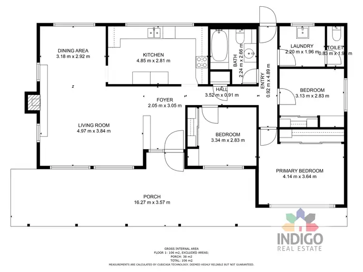 Floorplan of Homely house listing, 2 Back Creek Road, Yackandandah VIC 3749