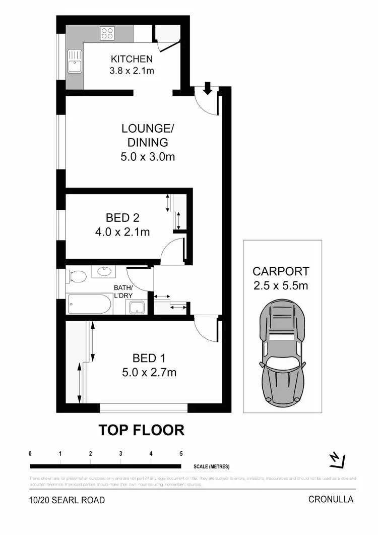 Floorplan of Homely apartment listing, 10/20 Searl Road, Cronulla NSW 2230