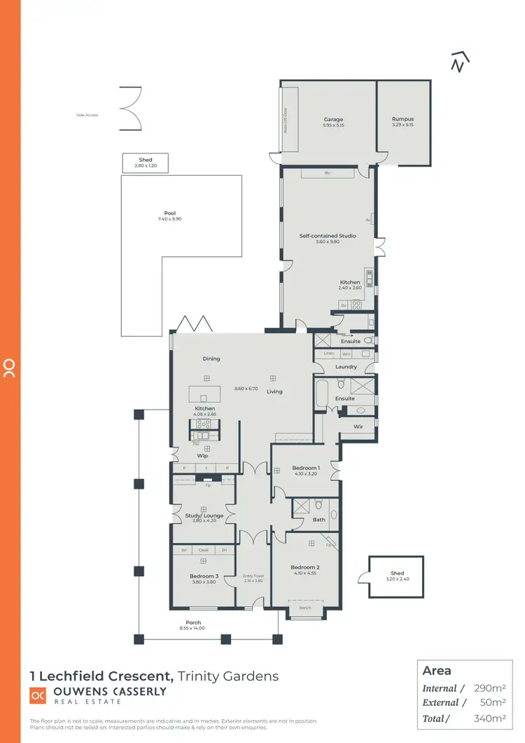 Floorplan of Homely house listing, 1 Lechfield Crescent, Trinity Gardens SA 5068