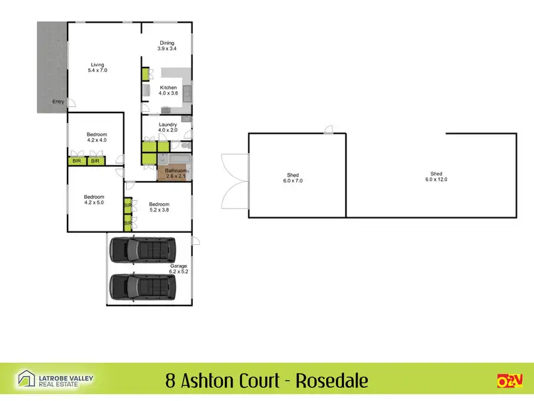 Floorplan of Homely house listing, 8 Ashton Court, Rosedale VIC 3847