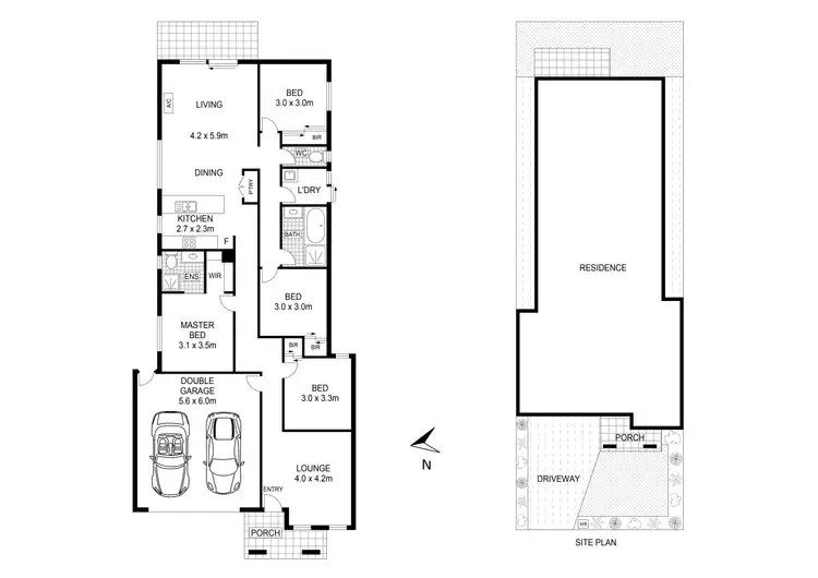 Floorplan of Homely house listing, 12 Cortland Street, Wyndham Vale VIC 3024