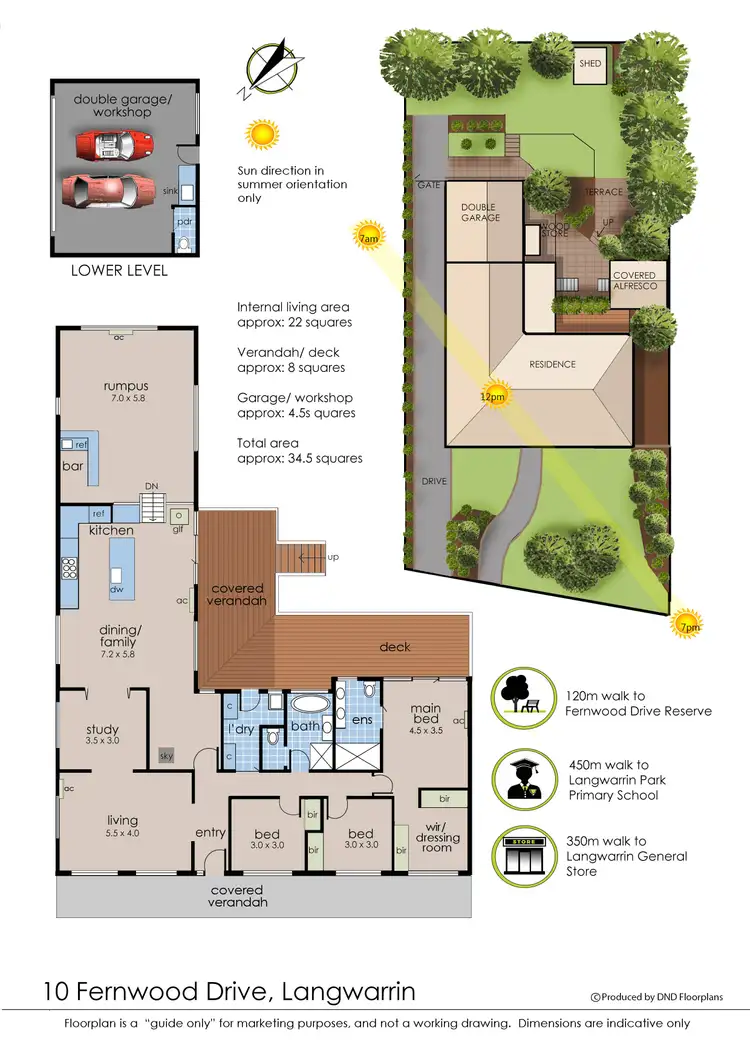 Floorplan of Homely house listing, 10 Fernwood Drive, Langwarrin VIC 3910