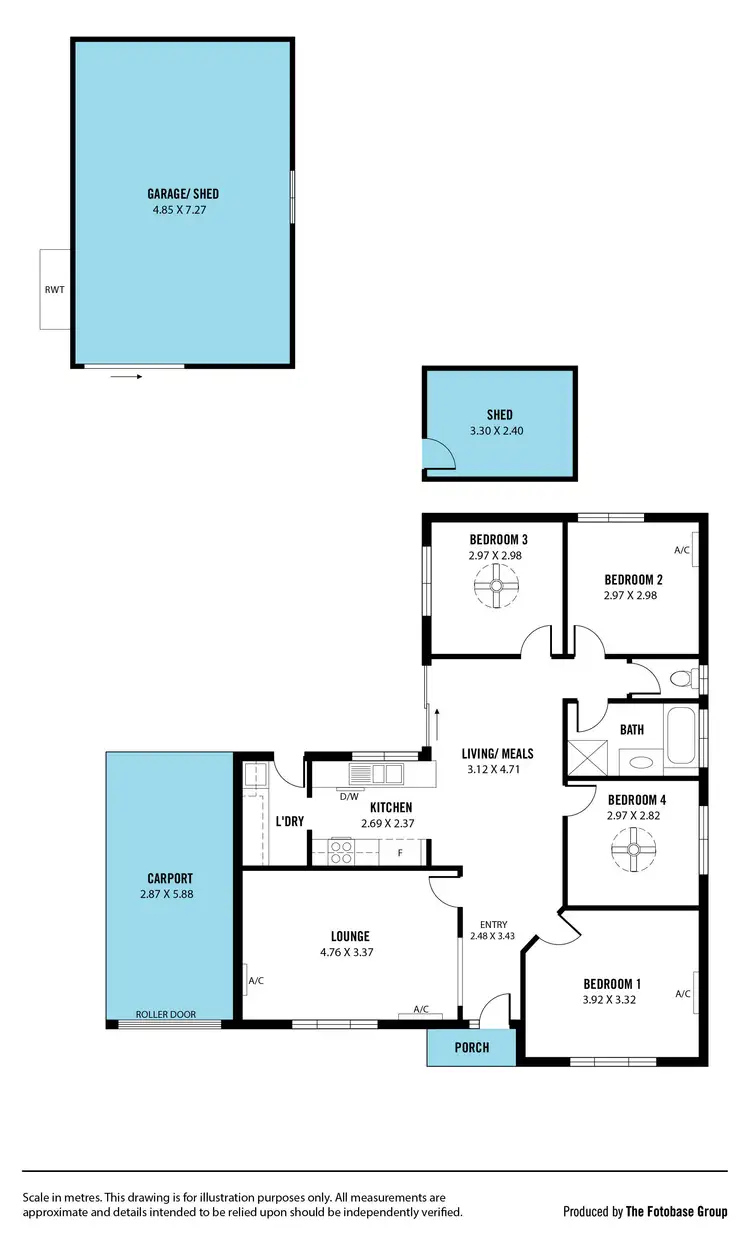 Floorplan of Homely house listing, 4 Clift Street, Aldinga Beach SA 5173
