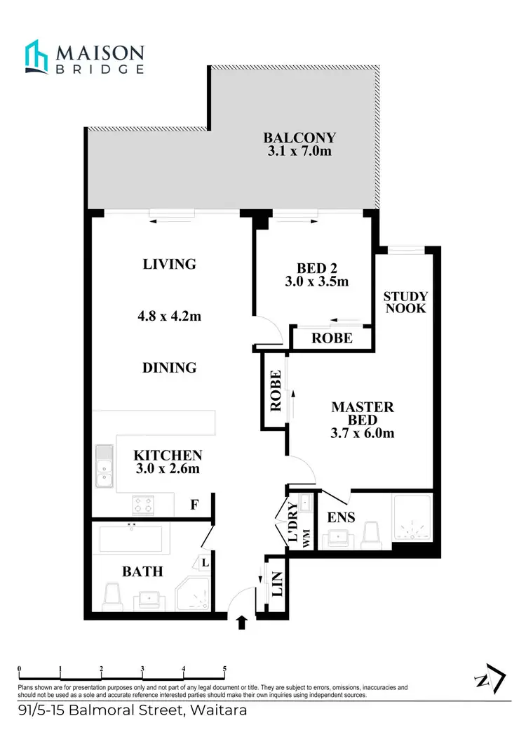 Floorplan of Homely apartment listing, 91/5-15 Balmoral Street, Waitara NSW 2077