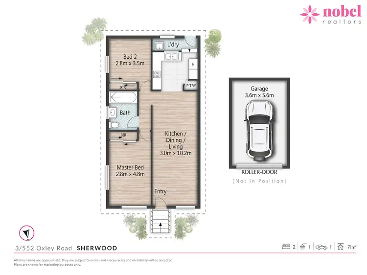 Floorplan of Homely unit listing, 3/552 Oxley Road, Sherwood QLD 4075