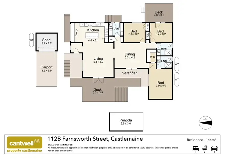 Floorplan of Homely house listing, 112B Farnsworth Street, Castlemaine VIC 3450
